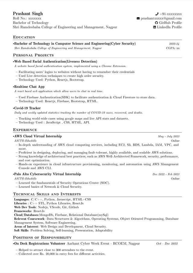70+ Rating resume template